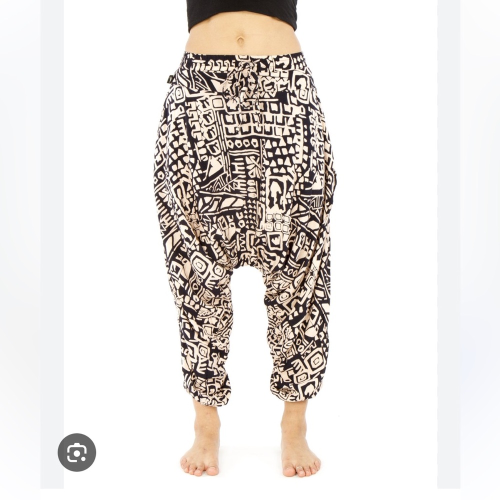 Buddha Pants Aztec Beige/Black